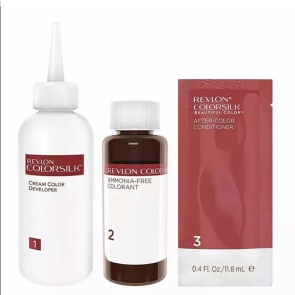 🔥Pack of (2) New Revlon Colorsilk Hair Color, Medium Golden Brown [43] - Picture 3 of 3